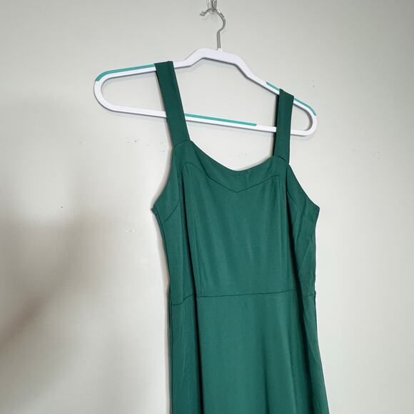 41 Hawthorn Sleeveless Green Fit & Flare V-Neck Dress Rayon Blend Women’s MP NWT - Picture 3 of 7